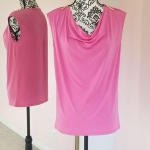 Michael Kors top blouse with zippers accent